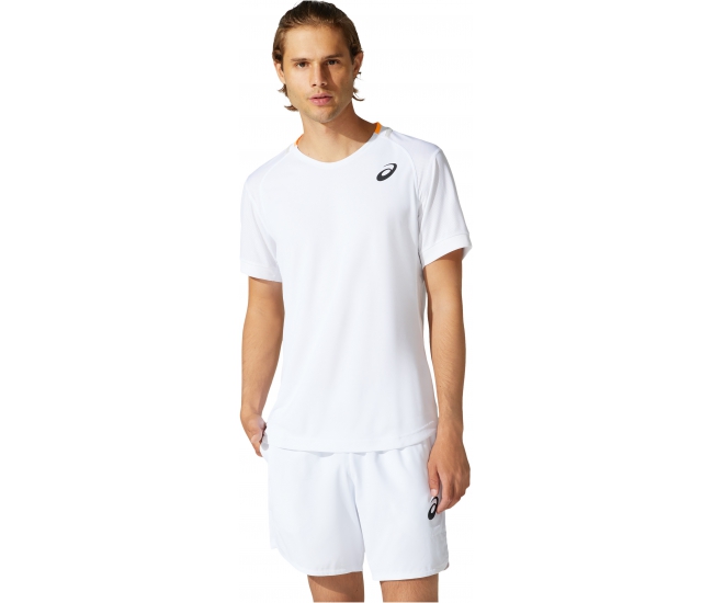 Mens functional short sleeve shirt Asics MATCH M SS TEE white | AD