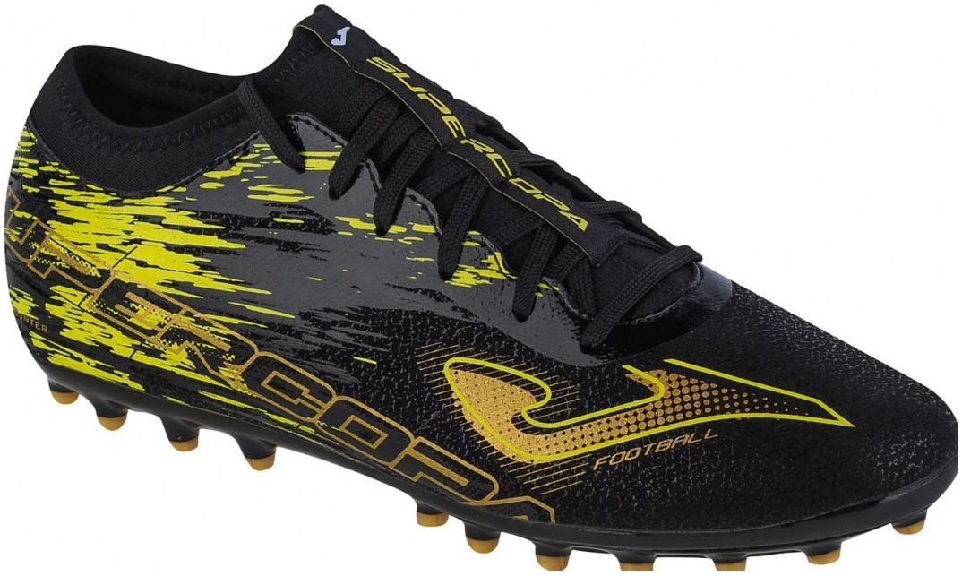 Joma SUPERCOPA - Chaussures de foot à crampons - black/yellow/noir 