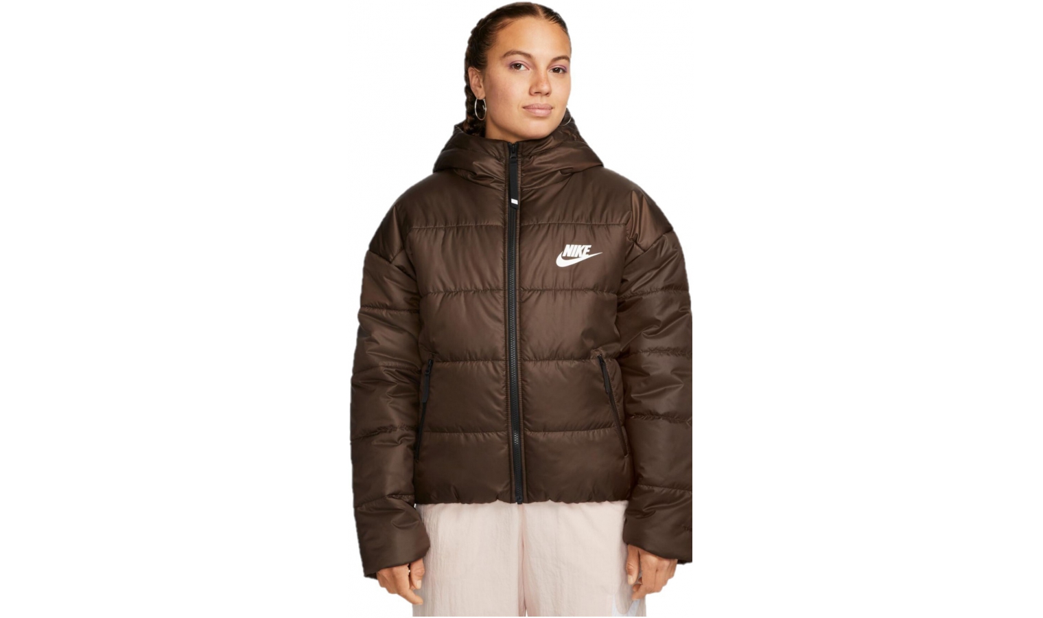 Womens winter jacket NSW brown W W JKT HD Nike AD SYN TF RPL 