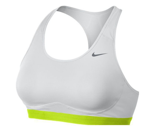 Womens sports bra Nike PRO FIERCE W white