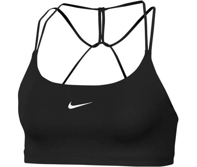 Nike Indy Logo Sports Bra in Black