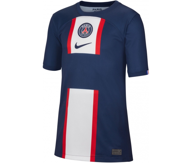 Kids short sleeve jersey Nike PSG Y NK DF STAD JSY SS HM blue | AD