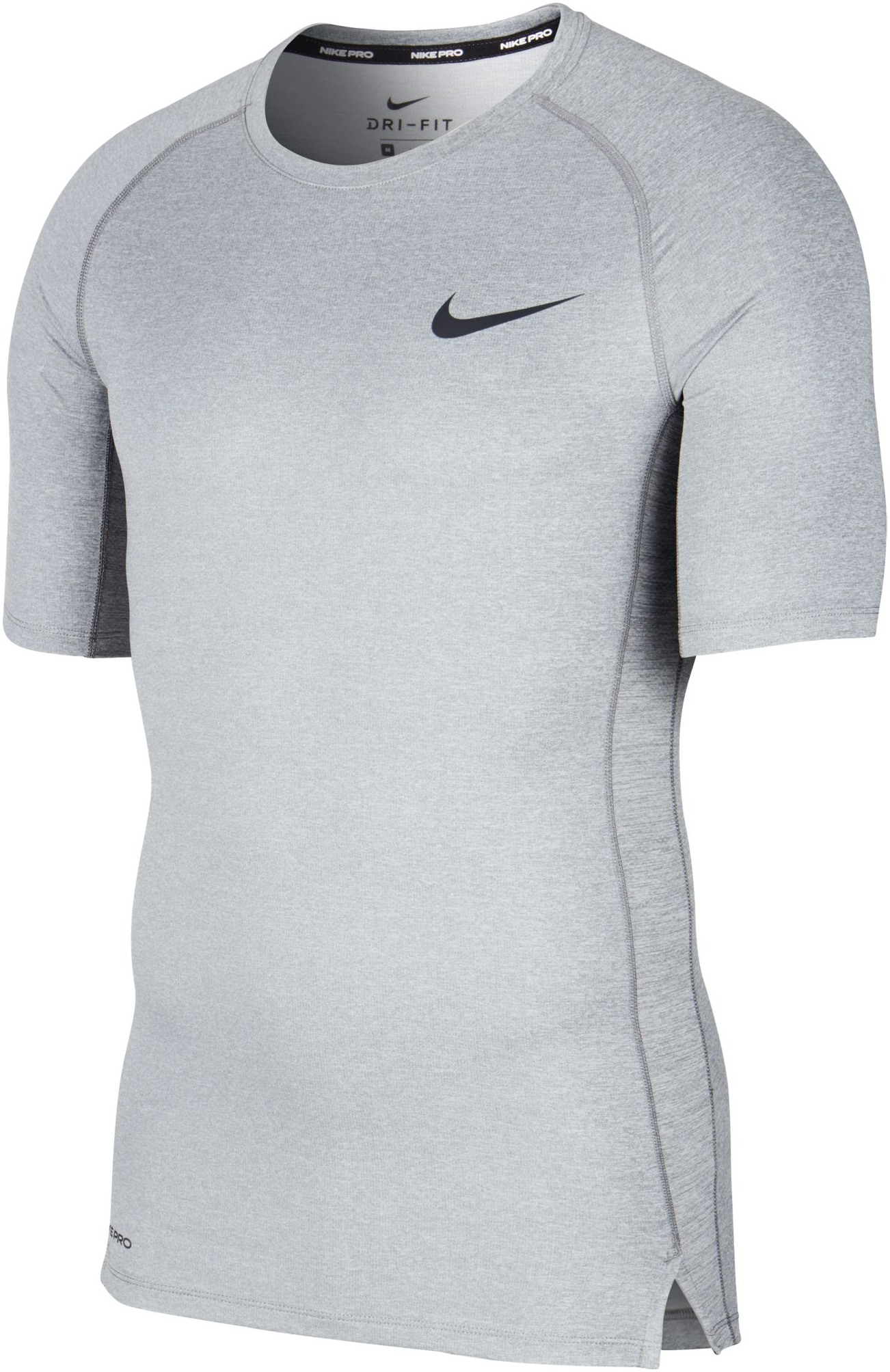 Centralisere Fearless Aubergine Mens compression short sleeve shirt Nike PRO grey | AD Sport.store