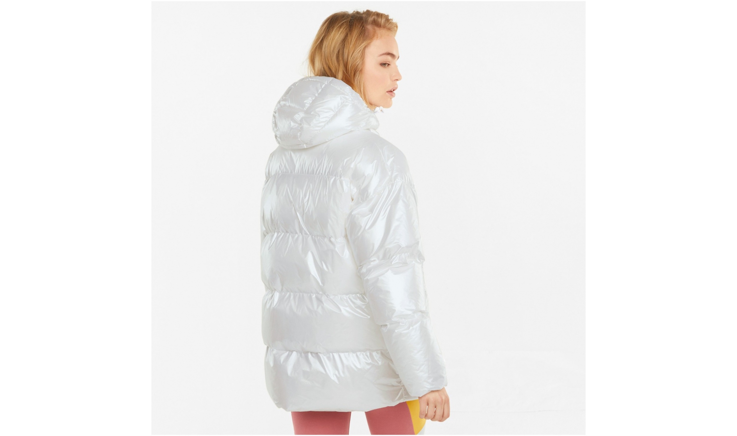 Womens winter jacket Puma CLASSICS OVERSIZED JACKET W white | AD