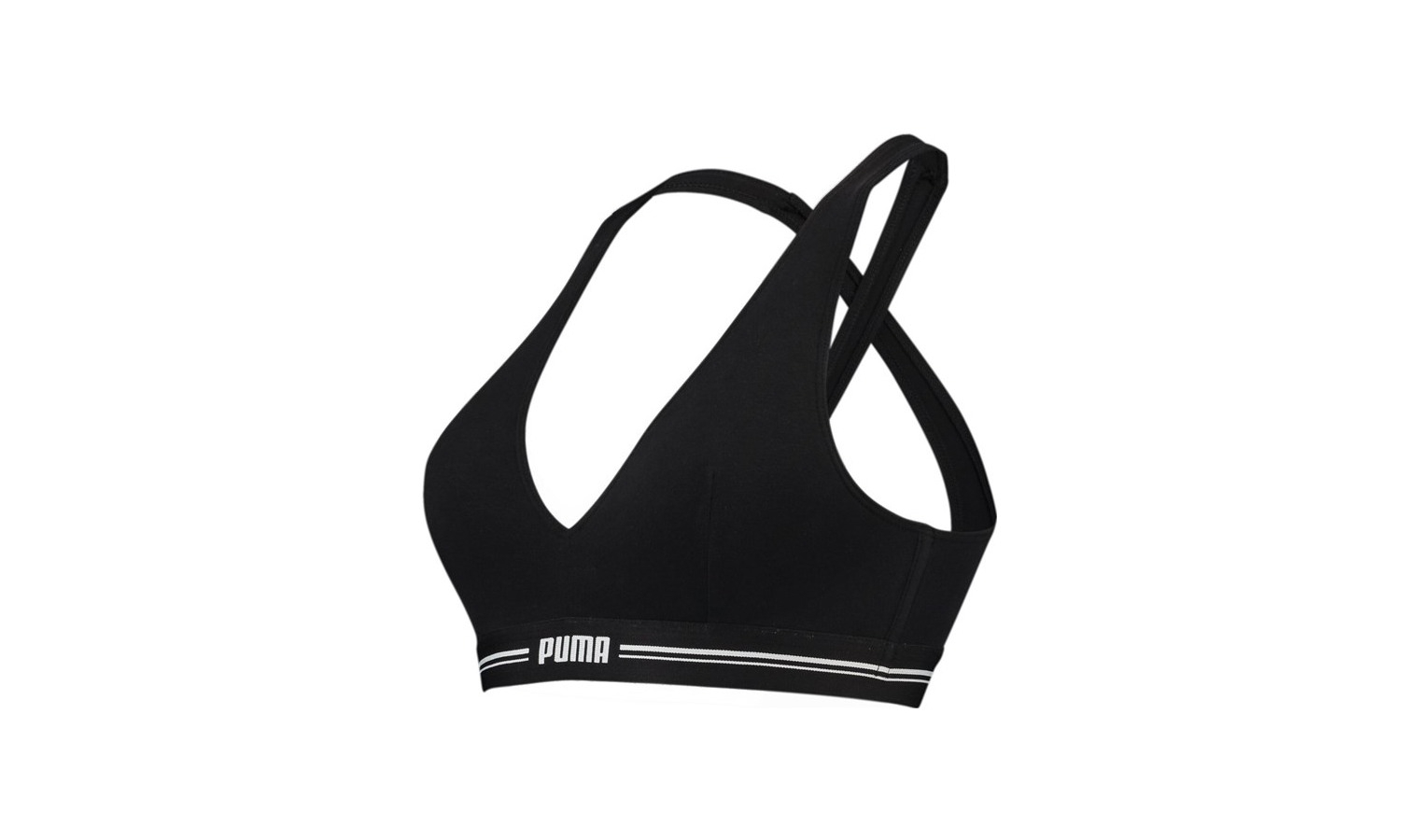 Puma Cross-Back Padded Sports Bra Black