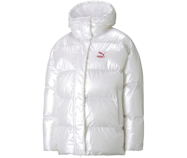 Womens winter jacket Puma OVERSIZED W AD white CLASSICS JACKET 