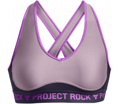 Womens sports bra Under Armour CROSSBACK MID BRA W purple