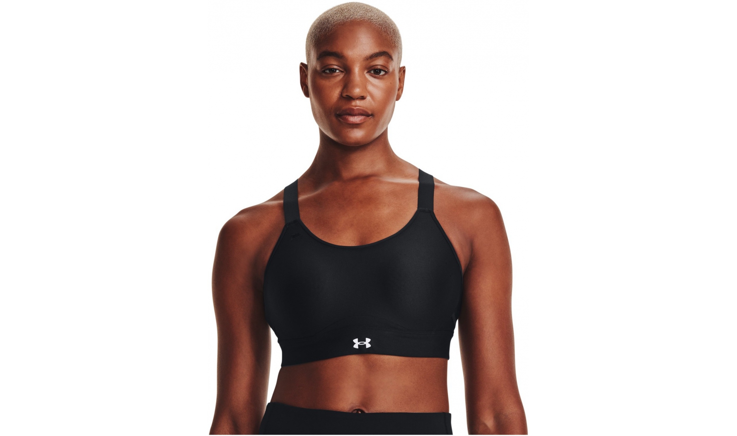 Womens sports bra Under Armour INFINITY CROSSOVER HIGH W black