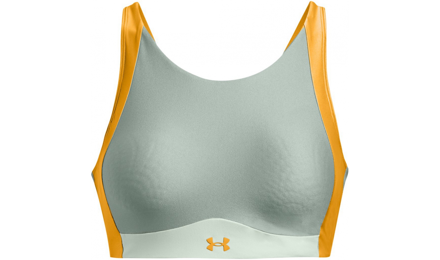 Womens sports bra Under Armour INFINITY MID HIGH NECK SHINE W grey