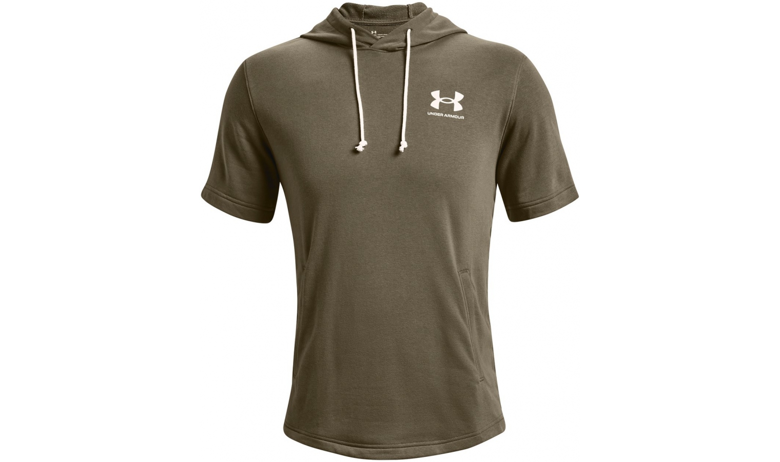  UA Rival Terry Logo Hoodie, Brown - men's