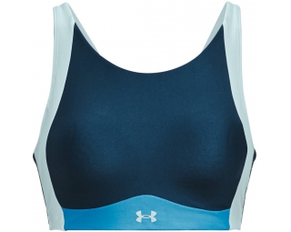 Womens sports bra Under Armour INFINITY MID HIGH NECK SHINE W grey