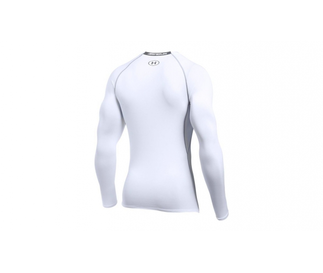 Mens compression long sleeve shirt Under Armour HG ARMOUR LS white