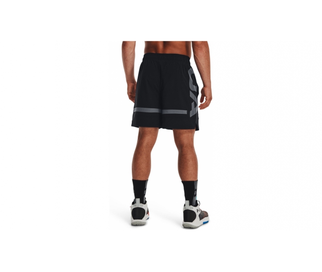 Mens sports shorts Under Armour BASELINE WOVEN SHORT II black