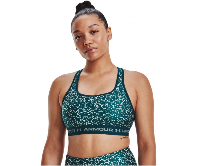 Womens bra Under Armour UA CROSSBACK MID BRA W green