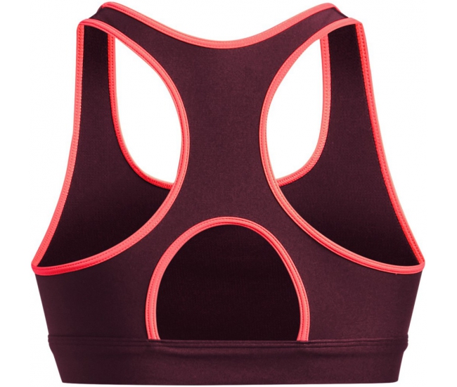Womens sports bra with support Under Armour HG ARMOUR MID PADLESS W red