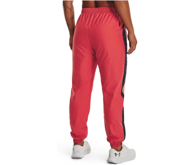 Womens sports pants Under Armour RUSH WOVEN PANT W red