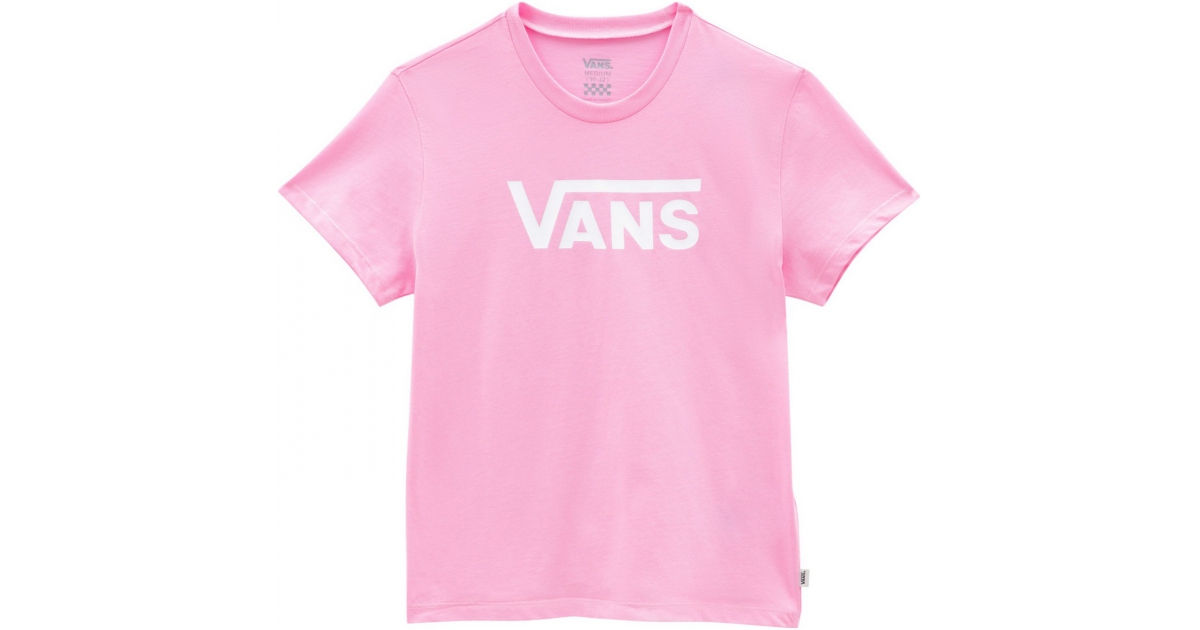 Kids leisure short sleeve shirt V GR CREW AD pink K FLYING | Vans